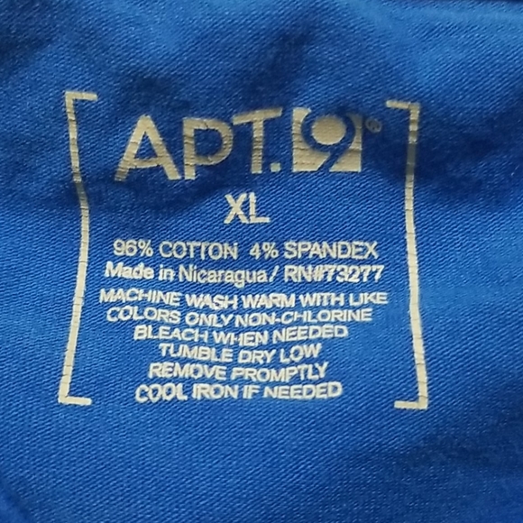 Blue V Neck Shirt - Picture 2 of 3